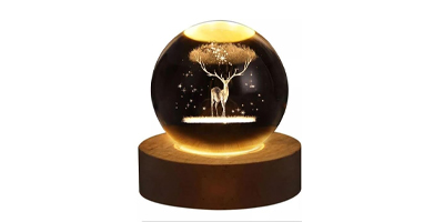 Miramar Reindeer Light Crystal Ball 