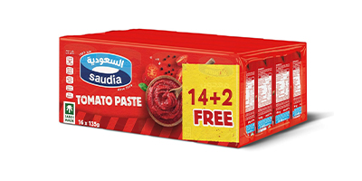 Saudia Tomato Paste, 16 X 135g