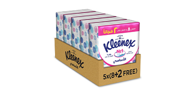 Kleenex Ultra Strong Facial Tissue, 2 PLY, 50 Soft Packs x 130 Sheets