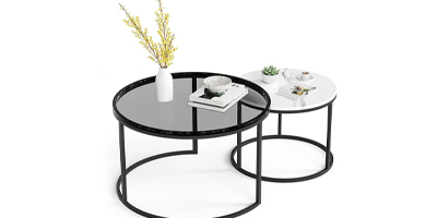 ZERIFAM Nesting Coffee Tables Set of 2