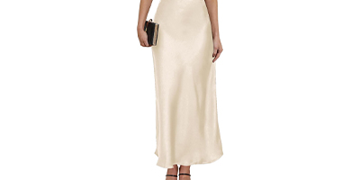 Satin High Waisted Maxi Skirt