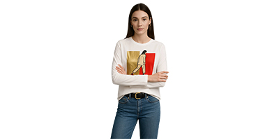 Figure Print Long Sleeve T-Shirt
