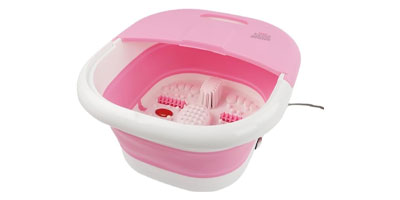 LUKSYOL Foldable Foot Spa with Heating Bubbles