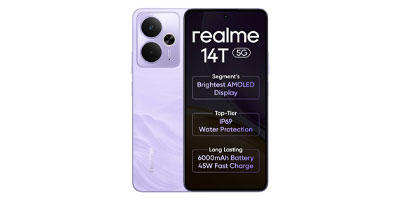 Realme 14T Dual Sim – 256GB , 8GB RAM,5G